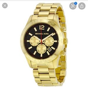 Men’s gold Michael Kors watch